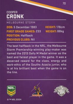 2014 ESP Traders #70 Cooper Cronk Back